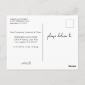 赤面ピンクピーチフローラ日付2のはがきを変更 ポストカード (裏面)