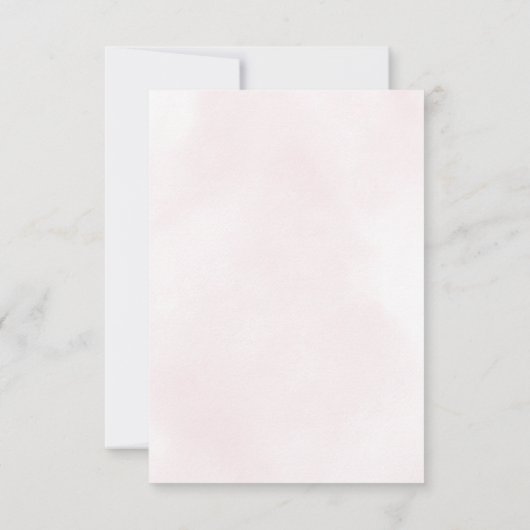 赤面ピンクピーニーウォーターカラーユーカリ結婚プス 出欠カード (裏面)