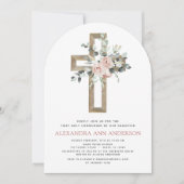 赤面ピンクファースト聖域バラ緑 招待状 (正面)