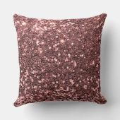 赤面ピンクフェイクシークイングリッター装飾用クッション クッション (裏面)