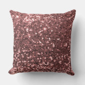 赤面ピンクフェイクシークイングリッター装飾用クッション クッション (正面)