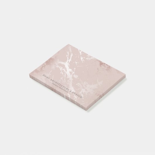 赤面ピンクフェイクバラ金ゴールドクラシーホームデコレーター ポストイット (アングル)