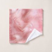 赤面ピンクフェイクファー バスタオルセット (ウォッシュタオル)