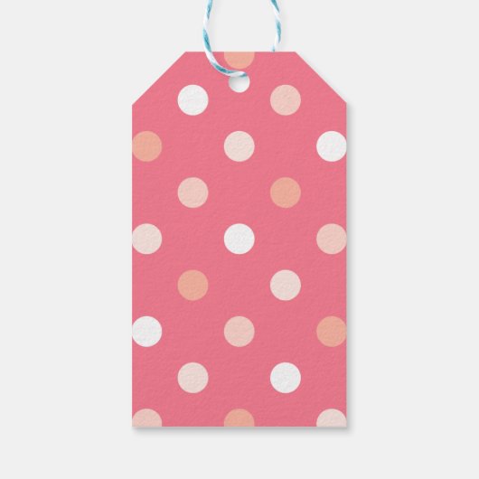 赤面ピンクフェイク金ゴールドバルーンありがとう ギフトタグ (裏面)