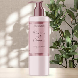 赤面ピンクフェイク&ピンク箔ボトルラベル スパークリングワインラベル