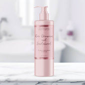 赤面ピンクフェイク&ピンク箔ボトルラベル スパークリングワインラベル