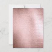 赤面ピンクフォイル50と素晴らしい写真 サンキューカード (裏面)