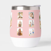 赤面ピンクフォトコラージュのモノグラム名 (左面)