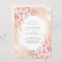 赤面ピンクフラワーズパンパスグラスリース結婚ズ