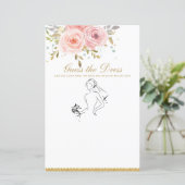 赤面ピンクフローラおもしろいブライダルドレスゲームを推測 (スタンド正面)