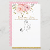 赤面ピンクフローラおもしろいブライダルドレスゲームを推測 (正面/裏面)