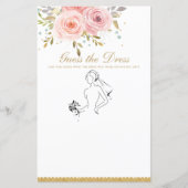 赤面ピンクフローラおもしろいブライダルドレスゲームを推測 (正面)