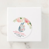 赤面ピンクフローラかわいいベビーゾウ フェイバータグ (インサイチュ)