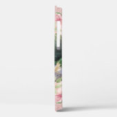 赤面ピンクフローラとグリッターペット馬の写真 Case-Mate iPhoneケース (裏面 / 左)