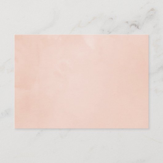 赤面ピンクフローラアジサイ結婚ズアコモデーション エンクロージャーカード (裏面)