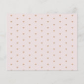 赤面ピンクフローラアドバイスとwishesブライダルカード (裏面)