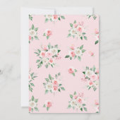 赤面ピンクフローラアナンドKarajパンジャビシーク結婚ズ 招待状 (裏面)