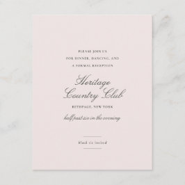 赤面ピンクフローラエレガントウエディング披露宴 エンクロージャーカード