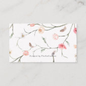 赤面ピンクフローラエレガントレシピ(花嫁用) エンクロージャーカード (裏面)