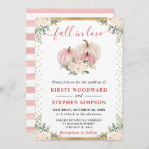 赤面ピンクフローラカボチャ秋の結婚式