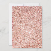 赤面ピンクフローラガウンネイビーバラ金ゴールドキンセアニェラ 招待状 (裏面)