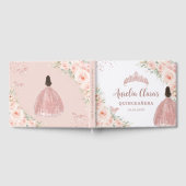 赤面ピンクフローラガールドレスバラ金ゴールドキンセアニェラ ゲストブック (全面)