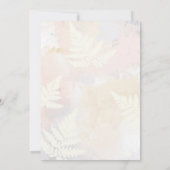 赤面ピンクフローラガールベビーシャワー招待状 招待状 (裏面)