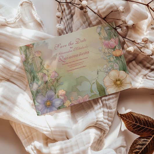 赤面ピンクフローラキンセアニェラお祝い セーブザデート