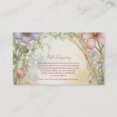 赤面ピンクフローラキンセアニェラギフト登録 エンクロージャーカード (正面)