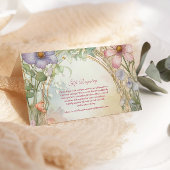 赤面ピンクフローラキンセアニェラギフト登録 エンクロージャーカード