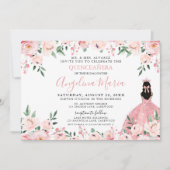 赤面ピンクフローラキンセアニェラ 招待状 (正面)