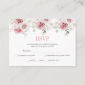 赤面ピンクフローラキンセアニラ エンクロージャーカード (正面)