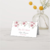 赤面ピンクフローラキンセアニラ プレイスカード (裏面)