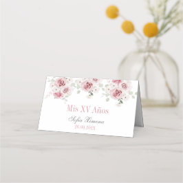 赤面ピンクフローラキンセアニラ プレイスカード