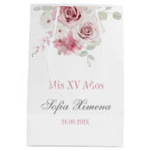 赤面ピンクフローラキンセアニラ ミディアムペーパーバッグ (裏面)