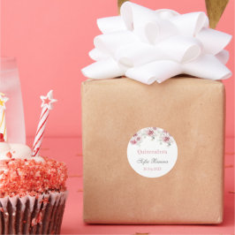 赤面ピンクフローラキンセアニラ ラウンドシール