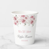 赤面ピンクフローラキンセアニラ 紙コップ (裏面)