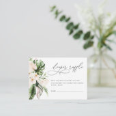 赤面ピンクフローラグリーンリーガールおむつラッフル エンクロージャーカード (スタンド正面)