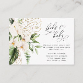 赤面ピンクフローラグリーンリーガールブックスフォーベビー エンクロージャーカード