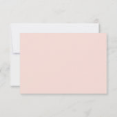 赤面ピンクフローラサンキュー結婚ズ サンキューカード (裏面)