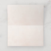 赤面ピンクフローラジオメト結婚リのゲスト名 プレイスカード (内部開封)