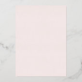 赤面ピンクフローラスウィート16蝶金ゴールド 箔招待状 (裏面)