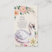 赤面ピンクフローラスワンプリンセスブックスベビー エンクロージャーカード (正面)