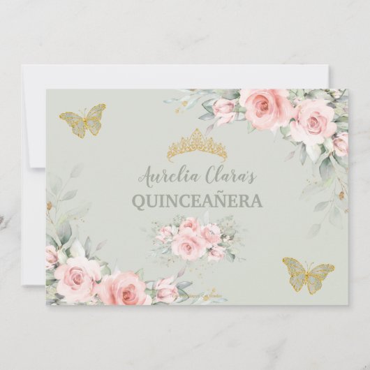 赤面ピンクフローラセージ緑キンセアニラ写真 サンキューカード (裏面)