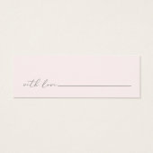 赤面ピンクフローラデート夜アイディアカード (裏面)