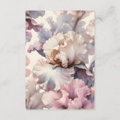 赤面ピンクフローラハネムーンファンドQRコードカード エンクロージャーカード (裏面)