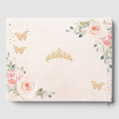 赤面ピンクフローラバターフリーズ金ゴールドキンセアニェラ ゲストブック (裏面)