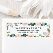 赤面ピンクフローラバラガーデンウォーター結婚カラー ラベル (インサイチュ)