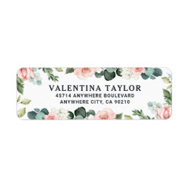 赤面ピンクフローラバラガーデンウォーター結婚カラー ラベル