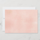 赤面ピンクフローラパステルズバプテスマガール写真 招待状 (裏面)